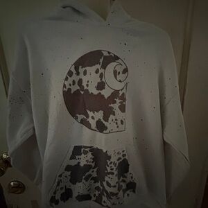 Carhartt Gray and Black Hoodie